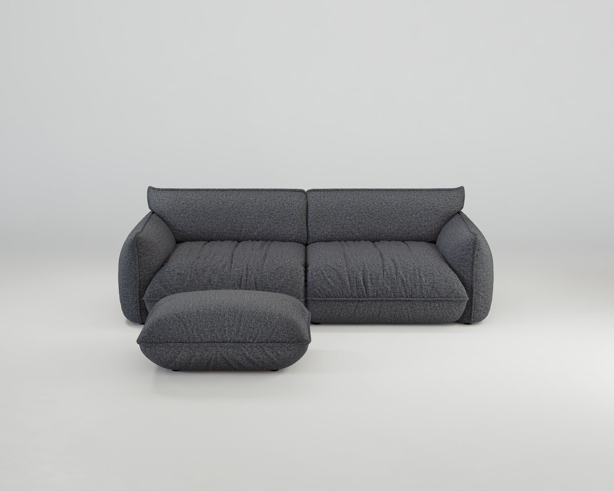 Morandi 3-Sitzer Sofa mit Hocker