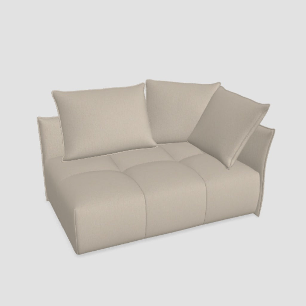 Severini Modul Breit Armteil rechts mit 2 Kissen